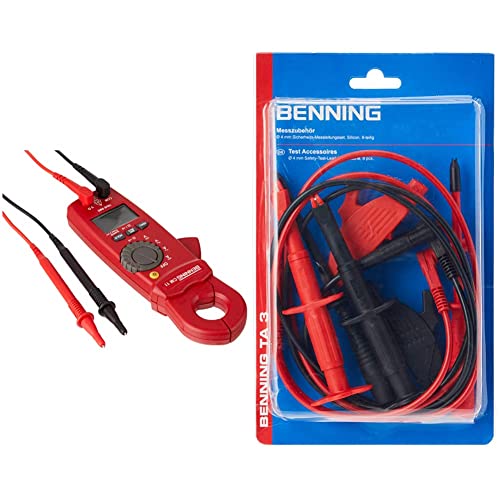 Benning 044067 cm 11 True RMS Milliampere-Stromzangen-Multimeter & TA 3 Elektrowerkzeuge, rot/schwarz von BENNING