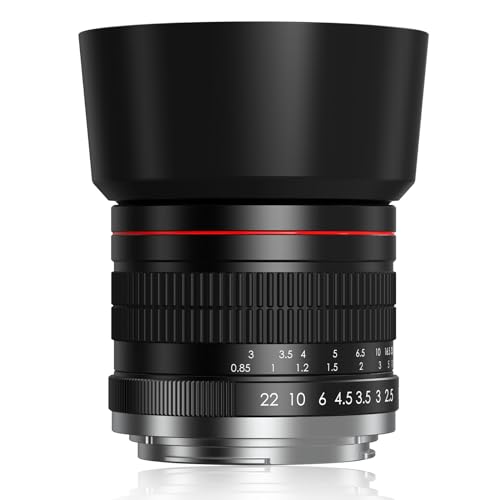 F Objektiv für Nikon – 85mm f1.8 Manuelles Fokus Portraitobjektiv für Nikon DSLRs D3500 D850 D7500 D5600 D3400 D500 D7200 D5500 D750 D810 D3300 D5300 D6 10 d7 100 D5200 D600 D3200 D800 etc von BENOISON