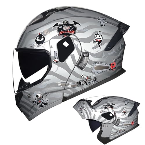 Integralhelm Für Motorradfahrer, Hochklappbarer Modularer Motorradhelm Mit Antibeschlag-Doppellinse, Vier-Jahreszeiten-Rennschutz, ECE-Geprüft G,XL=59-60CM Integralhelm Für Motorradfahrer, Hochklappbarer Modularer Motorradhelm Mit Antibeschlag-Doppellinse, Vier-Jahreszeiten-Rennschutz, ECE-Geprüft G,XL=59-60CM von BENSIMPB