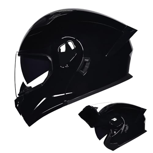 Integralhelm für Motorradfahrer, DOT/ECE-zugelassener Klapphelm für Motorradfahrer mit Antibeschlag-Doppelvisier für Damen, Herren und Erwachsene C,XXL=61-62CM Integralhelm für Motorradfahrer, DOT/ECE-zugelassener Klapphelm für Motorradfahrer mit Antibeschlag-Doppelvisier für Damen, Herren und Erwachsene C,XXL=61-62CM von BENSIMPB