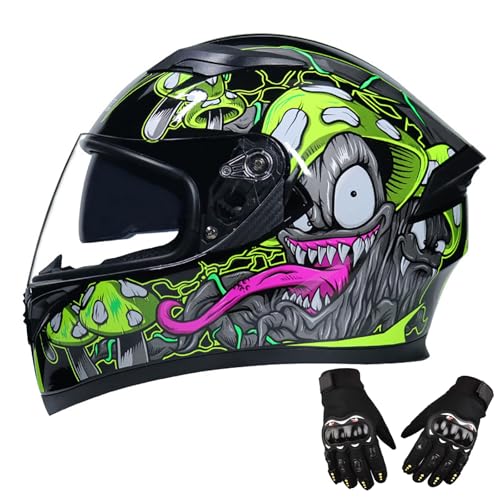 Integrierter Modularer Motorradhelm, Integralhelm Für Motorradfahrer Mit Doppelvisier, ECE-Geprüfter Helm Für Erwachsene, Frauen Und Männer D,L=59-60CM Integrierter Modularer Motorradhelm, Integralhelm Für Motorradfahrer Mit Doppelvisier, ECE-Geprüfter Helm Für Erwachsene, Frauen Und Männer D,L=59-60CM von BENSIMPB