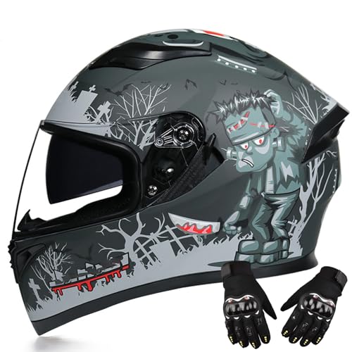 Integrierter Modularer Motorradhelm Mit Doppelvisier, ECE-Geprüfter Integralhelm Für Damen Und Herren, Atmungsaktiv Und Komfortabel A,L=59-60CM Integrierter Modularer Motorradhelm Mit Doppelvisier, ECE-Geprüfter Integralhelm Für Damen Und Herren, Atmungsaktiv Und Komfortabel A,L=59-60CM von BENSIMPB