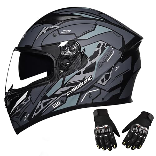 Integrierter Modularer Motorradhelm Mit Doppelvisier, ECE-Geprüfter Integralhelm Für Damen Und Herren, Atmungsaktiv Und Komfortabel D,L=59-60CM Integrierter Modularer Motorradhelm Mit Doppelvisier, ECE-Geprüfter Integralhelm Für Damen Und Herren, Atmungsaktiv Und Komfortabel D,L=59-60CM von BENSIMPB
