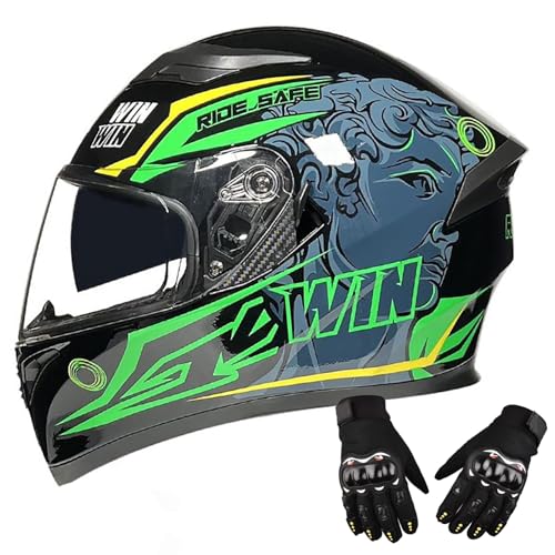 Integrierter Modularer Motorradhelm Mit Doppelvisier, ECE-Geprüfter Integralhelm Für Damen Und Herren, Atmungsaktiv Und Komfortabel F,L=59-60CM Integrierter Modularer Motorradhelm Mit Doppelvisier, ECE-Geprüfter Integralhelm Für Damen Und Herren, Atmungsaktiv Und Komfortabel F,L=59-60CM von BENSIMPB