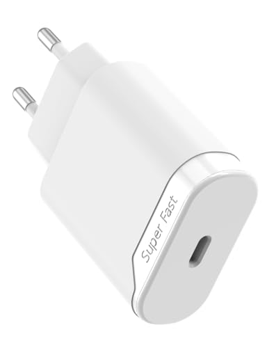 USB C Adapter für Apple, für iPhone 15 15 Pro 15 Plus Pro Max 14 13 12 11 X XR XS SE 8 Ladegerät PD 3.0 Schnellladegerät, 20W Stecker Netzteil für iPad Mini, Ladestecker (ohne Kabel) von BENSN