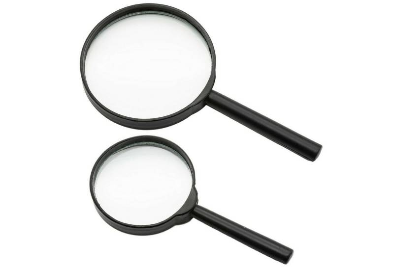 BENSON Handlupe Lupe Handlupe 2er Set Leselupe Vergrößerungsglas, Lesehilfe mit Griff, Lesen von BENSON