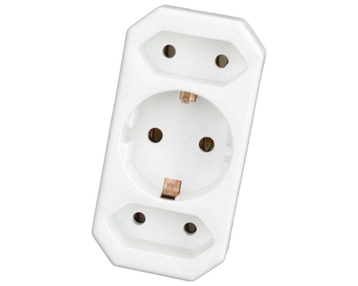 BENSON Reiseadapter Steckdose 2 Euro 1 Schuko Reisestecker Steckdosenadapter Stromadapter, bis max. 3500W BENSON Reiseadapter Steckdose 2 Euro 1 Schuko Reisestecker Steckdosenadapter Stromadapter, bis max. 3500W von BENSON