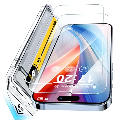 BENTIACC 9H+ Schutzfolie für iPhone 14 Pro, Auto-Installation für 14 Pro Displayschutz, Fingerabdruck-ID Schutzglas, Blasenfrei Bruchsicher Full Cover Displayfolie-2 Stück BENTIACC 9H+ Schutzfolie für iPhone 14 Pro, Auto-Installation für 14 Pro Displayschutz, Fingerabdruck-ID Schutzglas, Blasenfrei Bruchsicher Full Cover Displayfolie-2 Stück von BENTIACC