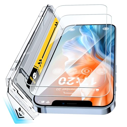 BENTIACC 9H+ Schutzfolie für iPhone 12/iPhone 12 Pro, Auto-Installation für 12 Pro Displayschutz, Fingerabdruck-ID Schutzglas, Blasenfrei Bruchsicher Full Cover Displayfolie-2 Stück BENTIACC 9H+ Schutzfolie für iPhone 12/iPhone 12 Pro, Auto-Installation für 12 Pro Displayschutz, Fingerabdruck-ID Schutzglas, Blasenfrei Bruchsicher Full Cover Displayfolie-2 Stück von BENTIACC