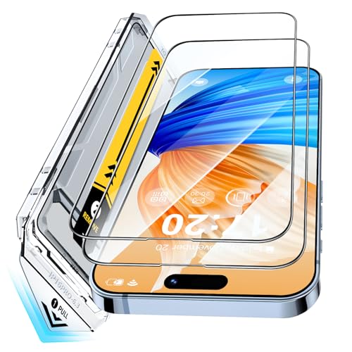 BENTIACC 9H+ Schutzfolie für iPhone 16 Pro, Auto-Installation für 16 Pro Displayschutz, Fingerabdruck-ID Schutzglas, Blasenfrei Bruchsicher Full Cover Displayfolie-2 Stück BENTIACC 9H+ Schutzfolie für iPhone 16 Pro, Auto-Installation für 16 Pro Displayschutz, Fingerabdruck-ID Schutzglas, Blasenfrei Bruchsicher Full Cover Displayfolie-2 Stück von BENTIACC