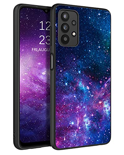 BENTOBEN Galaxy A32 5G Hülle, Samsung Handyhülle, Slim Fit, leuchtet im Dunkeln, stoßfest fallend, Hybrid-harter PC Soft TPU Bumper Mädchen Frauen Junge Abdeckung für 2021 6,5 Zoll, Nebel/Galaxy von BENTOBEN