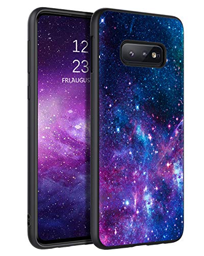 BENTOBEN Galaxy S10e , Handyhülle Samsung S10e, Slim Fit Glow in The Dark Stoßfest Protective Hybrid Hard PC Soft TPU Bumper Drop Protection Anti-Rutsch Mädchen Frauen Cover S10e, Nebula/Space Design von BENTOBEN