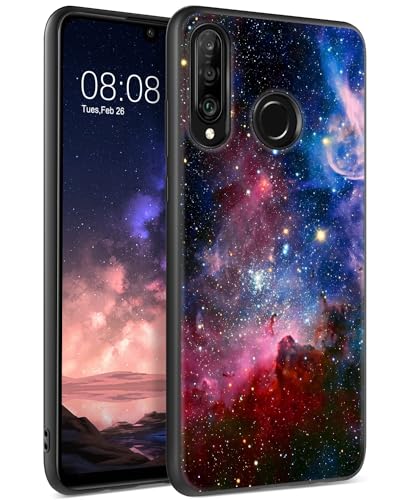 BENTOBEN für Huawei P30 Lite Hülle, Handyhülle Huawei P30 Lite Case Leuchten im Dunkeln Slim dünn Fluoreszenz Nebula Muster PC Schale TPU Bumper Kratzfest Schutzhülle Hülle für Huawei P30 Lite von BENTOBEN