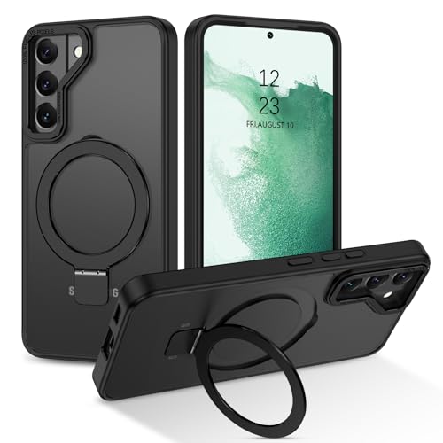BENTOBEN für Samsung Galaxy S22 Plus Hülle für MagSafe mit Ständer, 【Magnetisch Ständer Ring】 Kabellos Dünn TPU Bumper Cover Case Handyhülle Samsung Galaxy S22 Plus 6.6", Schwarz BENTOBEN für Samsung Galaxy S22 Plus Hülle für MagSafe mit Ständer, 【Magnetisch Ständer Ring】 Kabellos Dünn TPU Bumper Cover Case Handyhülle Samsung Galaxy S22 Plus 6.6", Schwarz von BENTOBEN