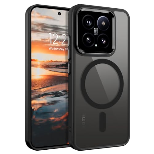 BENTOBEN für Xiaomi 14 5G Hülle mit MagSafe Magnetisch Hülle für Xiaomi 14 5G 6.36" Durchscheinende Transparent Anti-Fingerabdruck Handyhülle Rückseite Dünn Stoßfest Schutzhülle, Schwarz BENTOBEN für Xiaomi 14 5G Hülle mit MagSafe Magnetisch Hülle für Xiaomi 14 5G 6.36" Durchscheinende Transparent Anti-Fingerabdruck Handyhülle Rückseite Dünn Stoßfest Schutzhülle, Schwarz von BENTOBEN