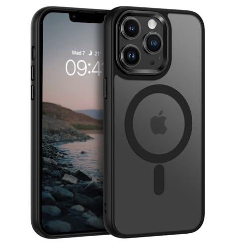 BENTOBEN für Magnetisches Hülle für iPhone 13 Pro Max, Stoßfeste Matt Hülle mit Magsafe Schlank Robust rutschfest Anti-Gelb Handyhülle Phone Case Cove für iPhone 13 Pro Max 6.7" –Schwarz BENTOBEN für Magnetisches Hülle für iPhone 13 Pro Max, Stoßfeste Matt Hülle mit Magsafe Schlank Robust rutschfest Anti-Gelb Handyhülle Phone Case Cove für iPhone 13 Pro Max 6.7" –Schwarz von BENTOBEN