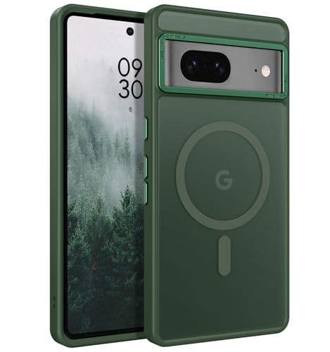 BENTOBEN Hülle für Google Pixel 7 Hülle mit Mag-Safe Magnetisch Hülle für Google Pixel 7 Durchscheinende Matt Anti-Fingerabdruck Handyhülle Rückseite Dünn Stoßfest Schutzhülle, Grün BENTOBEN Hülle für Google Pixel 7 Hülle mit Mag-Safe Magnetisch Hülle für Google Pixel 7 Durchscheinende Matt Anti-Fingerabdruck Handyhülle Rückseite Dünn Stoßfest Schutzhülle, Grün von BENTOBEN