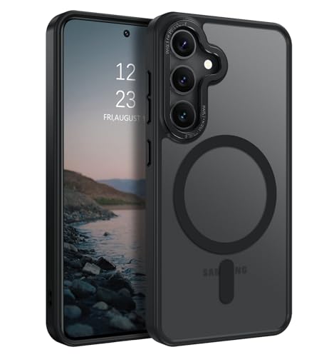 BENTOBEN Hülle für Samsung S24 FE Hülle mit Mag-Safe Magnetisch für Samsung Galaxy S24 FE 5G 6.7" Durchscheinende Matt Anti-Fingerabdruck Handyhülle Rückseite Dünn Stoßfest Schutzhülle, Schwarz BENTOBEN Hülle für Samsung S24 FE Hülle mit Mag-Safe Magnetisch für Samsung Galaxy S24 FE 5G 6.7" Durchscheinende Matt Anti-Fingerabdruck Handyhülle Rückseite Dünn Stoßfest Schutzhülle, Schwarz von BENTOBEN