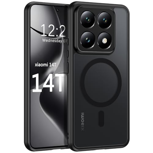 BENTOBEN Hülle für Xiaomi 14T 5G Hülle mit Mag-Safe Magnetisch Hülle für Xiaomi 14T 5G 6.67" Durchscheinende Matt Anti-Fingerabdruck Handyhülle Rückseite Dünn Stoßfest Schutzhülle, Schwarz BENTOBEN Hülle für Xiaomi 14T 5G Hülle mit Mag-Safe Magnetisch Hülle für Xiaomi 14T 5G 6.67" Durchscheinende Matt Anti-Fingerabdruck Handyhülle Rückseite Dünn Stoßfest Schutzhülle, Schwarz von BENTOBEN
