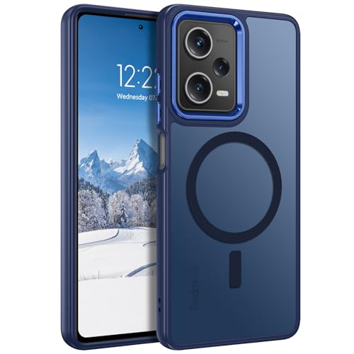BENTOBEN für Hülle Xiaomi Redmi Note 12 Pro 5G Hülle mit Mag-Safe Magnetisch Hülle für Xiaomi Poco X5 Pro 5G Durchscheinende Matt Anti-Fingerabdruck Handyhülle Rückseite Dünn Schutzhülle, Blau BENTOBEN für Hülle Xiaomi Redmi Note 12 Pro 5G Hülle mit Mag-Safe Magnetisch Hülle für Xiaomi Poco X5 Pro 5G Durchscheinende Matt Anti-Fingerabdruck Handyhülle Rückseite Dünn Schutzhülle, Blau von BENTOBEN