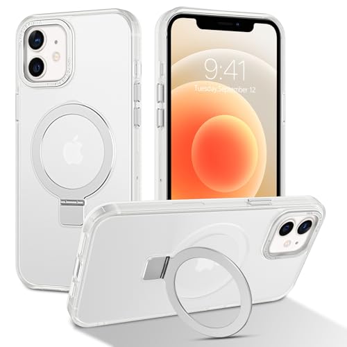 BENTOBEN Hülle für iPhone 12 Mini Mag-Safe mit Ständer, 【 Magnetisch Ständer Ring】 Matt Kabellos Dünn TPU Bumper Cover Case Handyhülle iPhone 12 Mini 5.4", Weiß BENTOBEN Hülle für iPhone 12 Mini Mag-Safe mit Ständer, 【 Magnetisch Ständer Ring】 Matt Kabellos Dünn TPU Bumper Cover Case Handyhülle iPhone 12 Mini 5.4", Weiß von BENTOBEN
