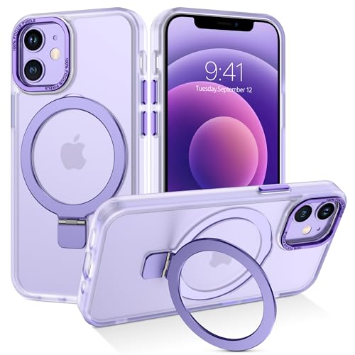 BENTOBEN Hülle für iPhone 12 Mini Mag-Safe mit Ständer, 【 Magnetisch Ständer Ring】 Clear Kabellos Dünn TPU Bumper Cover Case Handyhülle iPhone 12 Mini 5.4", Lila BENTOBEN Hülle für iPhone 12 Mini Mag-Safe mit Ständer, 【 Magnetisch Ständer Ring】 Clear Kabellos Dünn TPU Bumper Cover Case Handyhülle iPhone 12 Mini 5.4", Lila von BENTOBEN