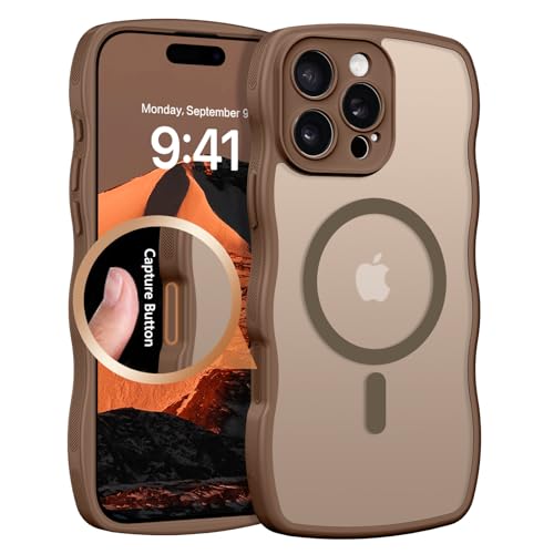 BENTOBEN Hülle für iPhone 16 Pro Max [Camera Control Button] Kamerasteuerung Aktivierte mit Mag-Safe Magnetisch Matt Anti-Fingerabdruck Handyhülle Dünn Stoßfest Schutzhülle, Titan Wüstensand von BENTOBEN