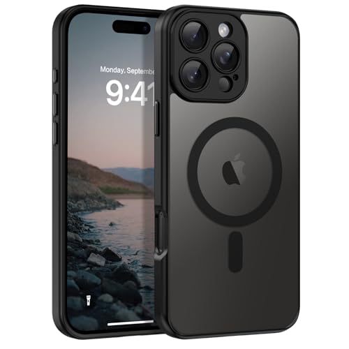 BENTOBEN Hülle für iPhone 16 Pro Max Hülle mit Mag-Safe Magnetisch Hülle für iPhone 16 Pro Max 6.9" Durchscheinende Matt Anti-Fingerabdruck Handyhülle Rückseite Dünn Stoßfest Schutzhülle, Schwarz BENTOBEN Hülle für iPhone 16 Pro Max Hülle mit Mag-Safe Magnetisch Hülle für iPhone 16 Pro Max 6.9" Durchscheinende Matt Anti-Fingerabdruck Handyhülle Rückseite Dünn Stoßfest Schutzhülle, Schwarz von BENTOBEN