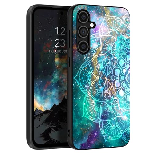 BENTOBEN Kompatibel mit Samsung Galaxy S23 FE 5G Hülle, leuchtet im Dunkeln, Slim Fit Soft Flexible TPU Bumper Stoßfest Anti-Kratzer Schutzhülle für Galaxy S23 FE 5G 6,4 Zoll, Mandala von BENTOBEN