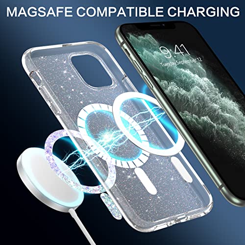 BENTOBEN Magnetische Schutzhülle für iPhone 11 Pro, kompatibel mit MagSafe, kabelloses Laden, Schutzhülle für iPhone 11 Pro, Silikon, TPU, Hybrid, dünn, stoßfest, transparent BENTOBEN Magnetische Schutzhülle für iPhone 11 Pro, kompatibel mit MagSafe, kabelloses Laden, Schutzhülle für iPhone 11 Pro, Silikon, TPU, Hybrid, dünn, stoßfest, transparent von BENTOBEN