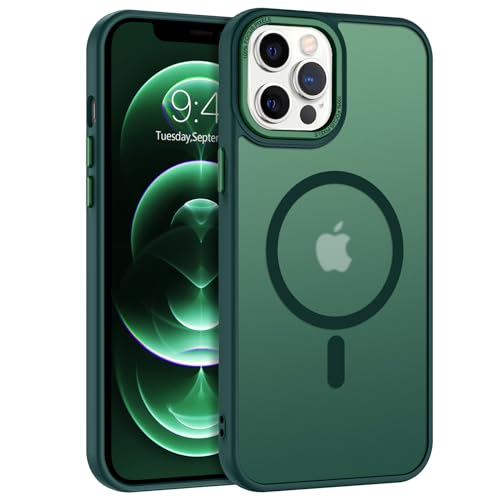 BENTOBEN Magnetische Schutzhülle für iPhone 12 Pro Max, kompatibel mit Magsafe, kabelloses Aufladen, Schutzhülle für iPhone 12 Pro Max, transparent, matt, militärischer Schutz, kratzfest, stoßfest, BENTOBEN Magnetische Schutzhülle für iPhone 12 Pro Max, kompatibel mit Magsafe, kabelloses Aufladen, Schutzhülle für iPhone 12 Pro Max, transparent, matt, militärischer Schutz, kratzfest, stoßfest, von BENTOBEN