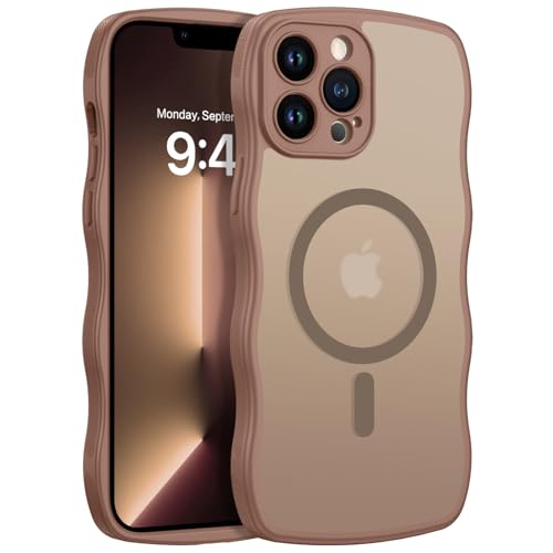 BENTOBEN Magnetische Schutzhülle für iPhone 13 Pro, kompatibel mit Magsafe, lockiges Wellenrahmen-Design, rutschfest, griffig, stoßfest, niedlich, für iPhone 13 Pro 6,1 Zoll, Desert Titanium BENTOBEN Magnetische Schutzhülle für iPhone 13 Pro, kompatibel mit Magsafe, lockiges Wellenrahmen-Design, rutschfest, griffig, stoßfest, niedlich, für iPhone 13 Pro 6,1 Zoll, Desert Titanium von BENTOBEN