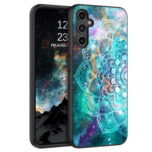 BENTOBEN Samsung Galaxy A14 5G Hülle, Handyhülle Samsung Galaxy A14 Case Slim dünn Mandala Nebula Muster PC Schale mit TPU Bumper Kratzfest Schutzhülle Hülle für Samsung Galaxy A14 4G/5G von BENTOBEN