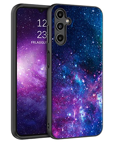 BENTOBEN Samsung Galaxy A14 Hülle, Handyhülle Samsung A14 Case Leuchten im Dunkeln Slim Fluoreszenz Nebula Muster PC Schale TPU Bumper Kratzfest Schutzhülle Hülle für Samsung Galaxy A14 4G/5G-Lila von BENTOBEN