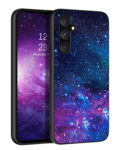 BENTOBEN Samsung Galaxy A34 5G Hülle, Handyhülle Samsung A34 Case Leuchten im Dunkeln Slim Dünn Fluoreszenz Nebula Muster PC Schale TPU Kratzfest Schutzhülle Hülle für Samsung Galaxy A34 4G/5G-Lila von BENTOBEN