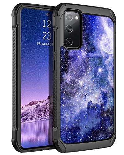 BENTOBEN Schutzhülle für Samsung Galaxy S20 FE (leuchtet im Dunkeln, zweilagig, Hybrid-hart, Polycarbonat, weiches TPU-Gummi, rutschfest, stoßfest, 16.5 cm, Nebula von BENTOBEN