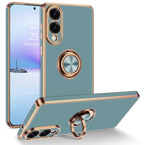 BENTOBEN Schutzhülle für Samsung Galaxy S25 Edge, 360° drehbarer Ringhalter, Ständer, schmal, leicht, weiches TPU, Autohalterung, stoßfest, Schutzhülle für Samsung Galaxy S25 Edge, Gary Green BENTOBEN Schutzhülle für Samsung Galaxy S25 Edge, 360° drehbarer Ringhalter, Ständer, schmal, leicht, weiches TPU, Autohalterung, stoßfest, Schutzhülle für Samsung Galaxy S25 Edge, Gary Green von BENTOBEN