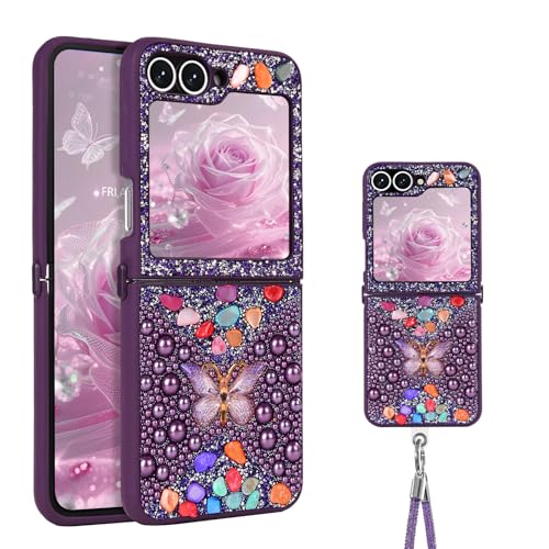 BENTOBEN Schutzhülle für Samsung Z Flip6 5G 6,7 Zoll (17 cm), Violett von BENTOBEN