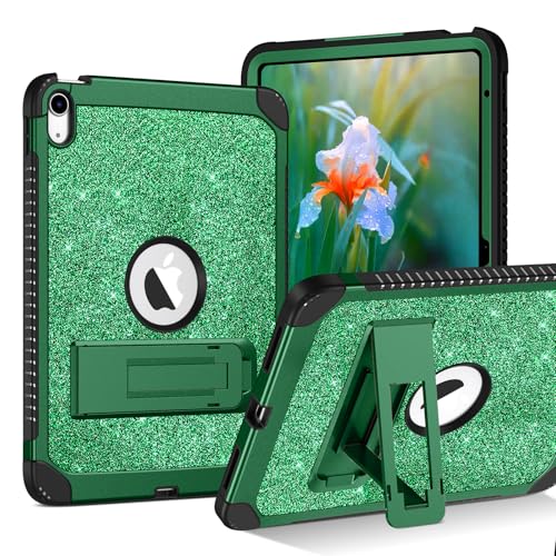 BENTOBEN Schutzhülle für iPad der 10. Generation mit Ständer, glitzernd, 3 Schichten, robust, stoßfest, Schutzhülle für iPad 11 Zoll (27,9 cm) 2025 (11.)/27,7 cm (11.)/11 Zoll 2022 (10. Generation von BENTOBEN