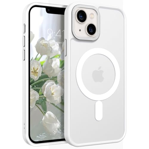 BENTOBEN Schutzhülle für iPhone 13 Mini, iPhone 13 Mini Hülle [kompatibel mit Magsafe], durchscheinend, matt, magnetisch, schlanke Passform, stoßfest, für Damen und Herren, Schutzhülle für iPhone 13 von BENTOBEN