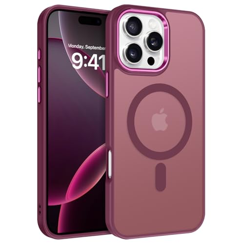 BENTOBEN Schutzhülle für iPhone 16 Pro Max, magnetisch, durchscheinend, matt, kompatibel mit MagSafe, schlank, rutschfest, stoßfest, für Damen und Herren, Schutzhülle für iPhone 16 Pro Max 6,9 Zoll BENTOBEN Schutzhülle für iPhone 16 Pro Max, magnetisch, durchscheinend, matt, kompatibel mit MagSafe, schlank, rutschfest, stoßfest, für Damen und Herren, Schutzhülle für iPhone 16 Pro Max 6,9 Zoll von BENTOBEN