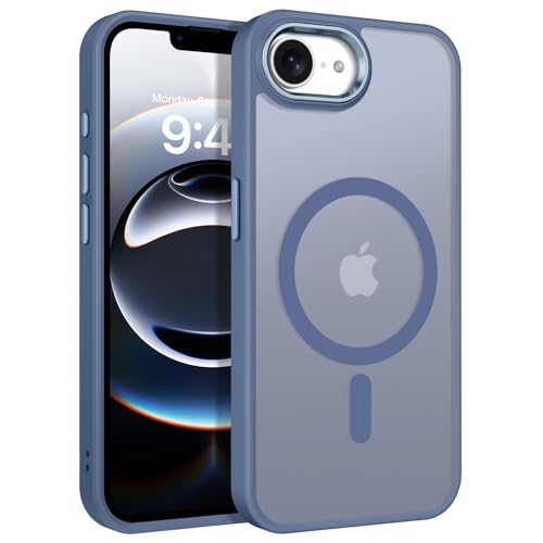 BENTOBEN Schutzhülle für iPhone 16e, magnetisch, kompatibel mit Magsafe, durchscheinende, matte Handyhülle, schlanke Passform, stoßfeste Schutzhülle für iPhone 16e 2025, Blau BENTOBEN Schutzhülle für iPhone 16e, magnetisch, kompatibel mit Magsafe, durchscheinende, matte Handyhülle, schlanke Passform, stoßfeste Schutzhülle für iPhone 16e 2025, Blau von BENTOBEN