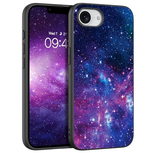 BENTOBEN Schutzhülle für iPhone 16e 6,1 Zoll (15,7 cm), stoßfest, TPU, kratzfest, glänzend, phosphoreszierend, Motiv Nebel, ultradünn, TPU, Silikon, Schutzhülle für iPhone 16E 6,1 Zoll von BENTOBEN