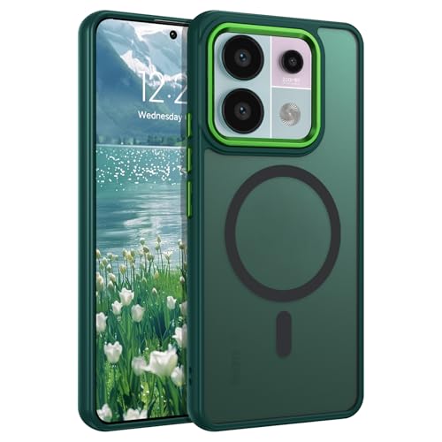 BENTOBEN für Xiaomi Redmi Note 13 Pro 5G Hülle mit Mag-Safe Magnetisch Hülle für Xiaomi Poco X6 5G Durchscheinende Grün Matt Anti-Fingerabdruck Handyhülle Rückseite Dünn Stoßfest Schutzhülle BENTOBEN für Xiaomi Redmi Note 13 Pro 5G Hülle mit Mag-Safe Magnetisch Hülle für Xiaomi Poco X6 5G Durchscheinende Grün Matt Anti-Fingerabdruck Handyhülle Rückseite Dünn Stoßfest Schutzhülle von BENTOBEN