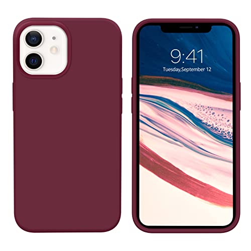 BENTOBEN für iPhone 12 Hülle iPhone 12 Pro Hülle Liquid Silikon Case, Slim Kratzfest Weiche Flüssigsilikon Gummi innem Microfaser Futter Rundumschutz Handyhülle iPhone 12/iPhone 12 Pro 6.1'' Weinrot BENTOBEN für iPhone 12 Hülle iPhone 12 Pro Hülle Liquid Silikon Case, Slim Kratzfest Weiche Flüssigsilikon Gummi innem Microfaser Futter Rundumschutz Handyhülle iPhone 12/iPhone 12 Pro 6.1'' Weinrot von BENTOBEN