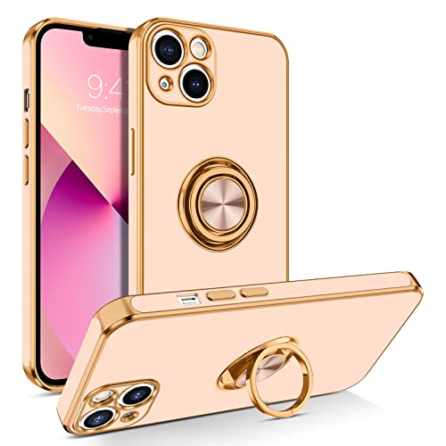 BENTOBEN Schutzhülle für iPhone 13, schlanke Passform, 360°-Ringhalter, stoßfest, Ständer, magnetische Autohalterung, unterstützt, rutschfest, für Damen und Herren, Hellrosa BENTOBEN Schutzhülle für iPhone 13, schlanke Passform, 360°-Ringhalter, stoßfest, Ständer, magnetische Autohalterung, unterstützt, rutschfest, für Damen und Herren, Hellrosa von BENTOBEN
