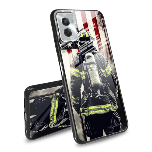 Schutzhülle für Motorola Moto G 5G 2024, Motiv: Flagge, Feuerwehrmann, gehärtetes Glas, Rückseite, seitlich, weicher TPU-Stoßfänger, Schneidrille, rutschfestes Design, Schutzhülle für Moto G 5G 2024 Schutzhülle für Motorola Moto G 5G 2024, Motiv: Flagge, Feuerwehrmann, gehärtetes Glas, Rückseite, seitlich, weicher TPU-Stoßfänger, Schneidrille, rutschfestes Design, Schutzhülle für Moto G 5G 2024 von BEOTIWAD