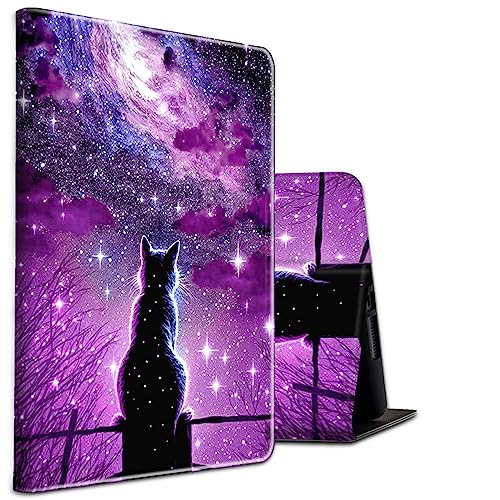 Schutzhülle für Samsung Galaxy Tab A8 10,5 Zoll (26,7 cm) 2022 Modell (SM-X200/X205/X207), PU-Leder, automatische SleepWake-Stand-Abdeckung mit verstellbarem Winkel für Samsung Tablet-Hipster Cat von BEOTIWAD