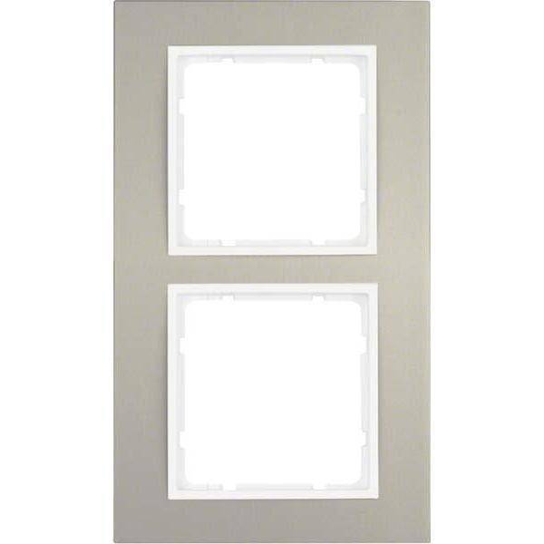 BER B3 Rahmen 10123904 2fach Aluminium/polarweiss BER B3 Rahmen 10123904 2fach Aluminium/polarweiss von BERKER GMBH & CO. KG