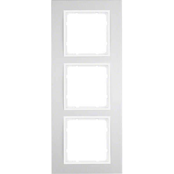 BER B3 Rahmen 10133904 3fach Aluminium/polarweiss BER B3 Rahmen 10133904 3fach Aluminium/polarweiss von BERKER GMBH & CO. KG